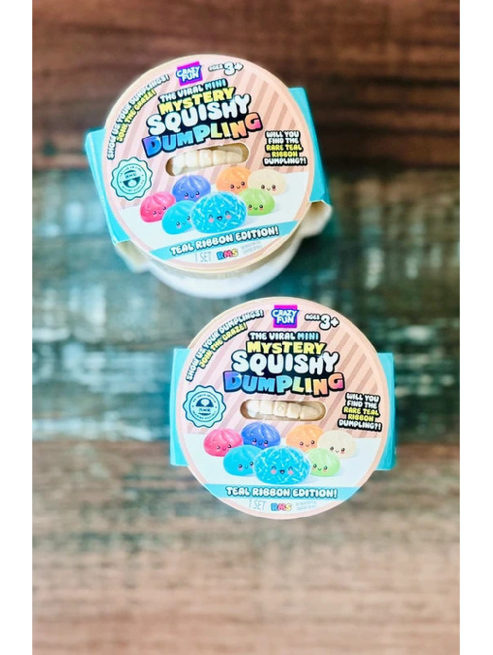 2 RMS Mini Teal-Ribbon dumplings